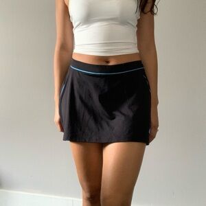 Adidas womans sports skort blue and  black size MED